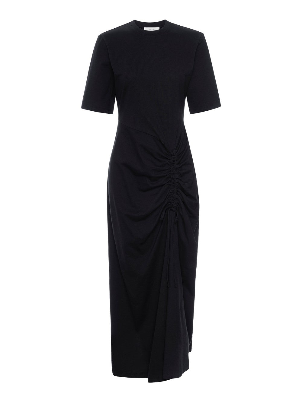 Robe Ruched Front Tie - Black