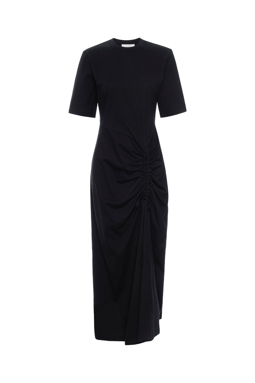 Robe Ruched Front Tie - Black
