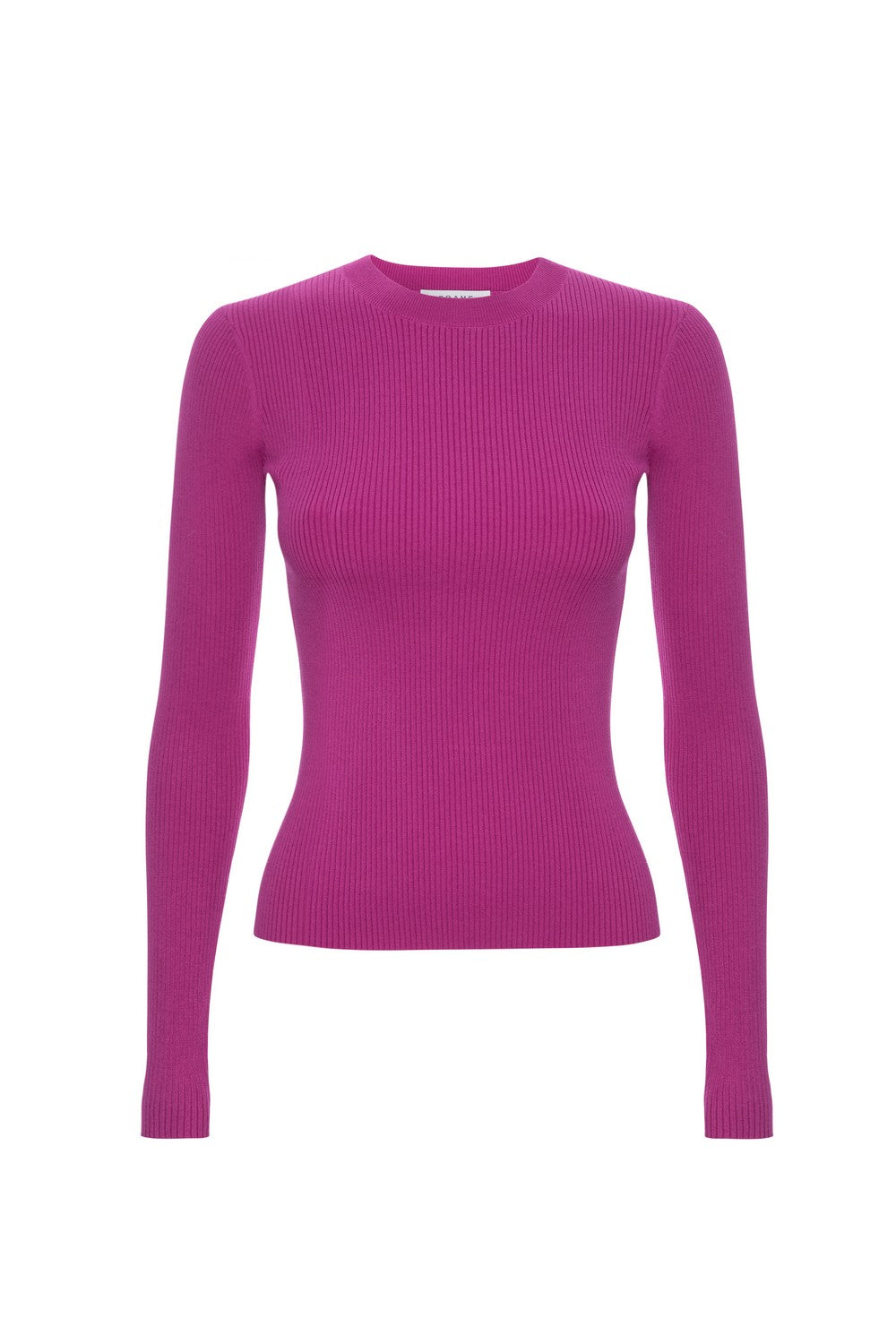 Pull Rib Crewneck - Raspberry