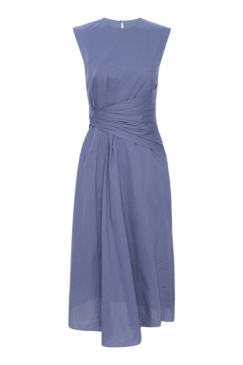 Robe Ruched Sleeveless Midi - Coastal Blue