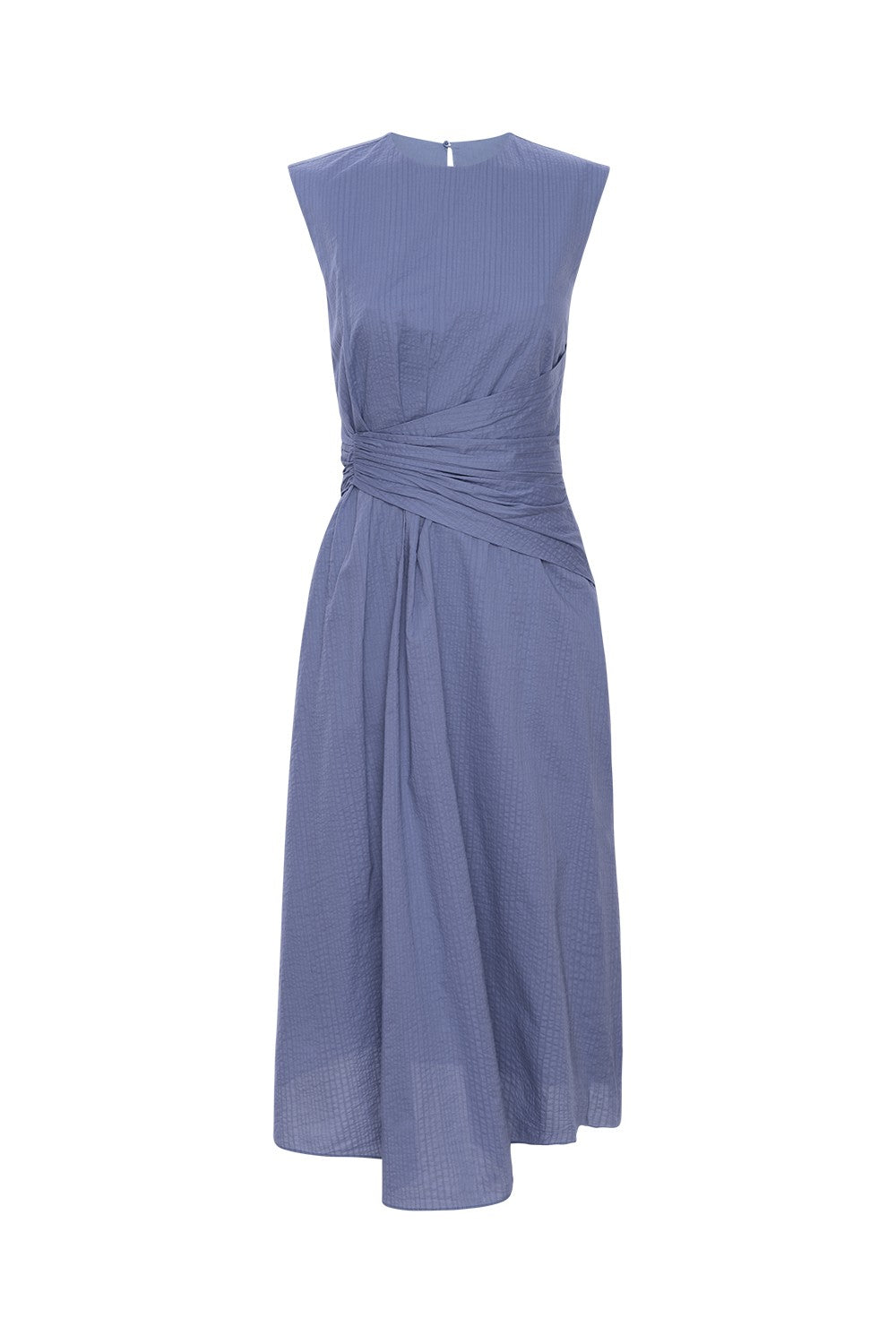 Robe Ruched Sleeveless Midi - Coastal Blue