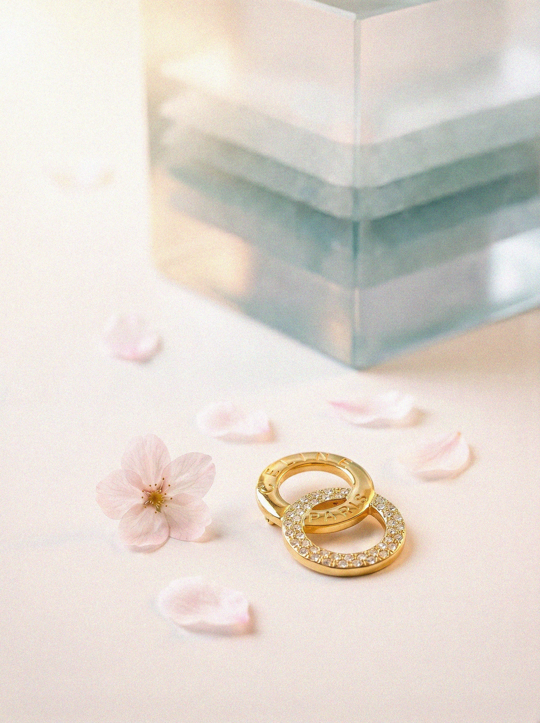 Céline Broche Anneaux Entrelacés Vintage