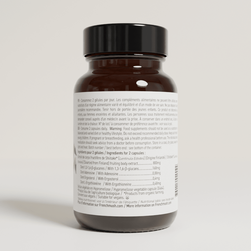 French Mush compléments alimentaires à base d'extraits de champignons médicinaux biologiques fabriqués en France Test produit - test -