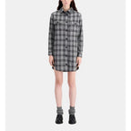 The Kooples - Robe Chemise En Laine - Gris - Femme