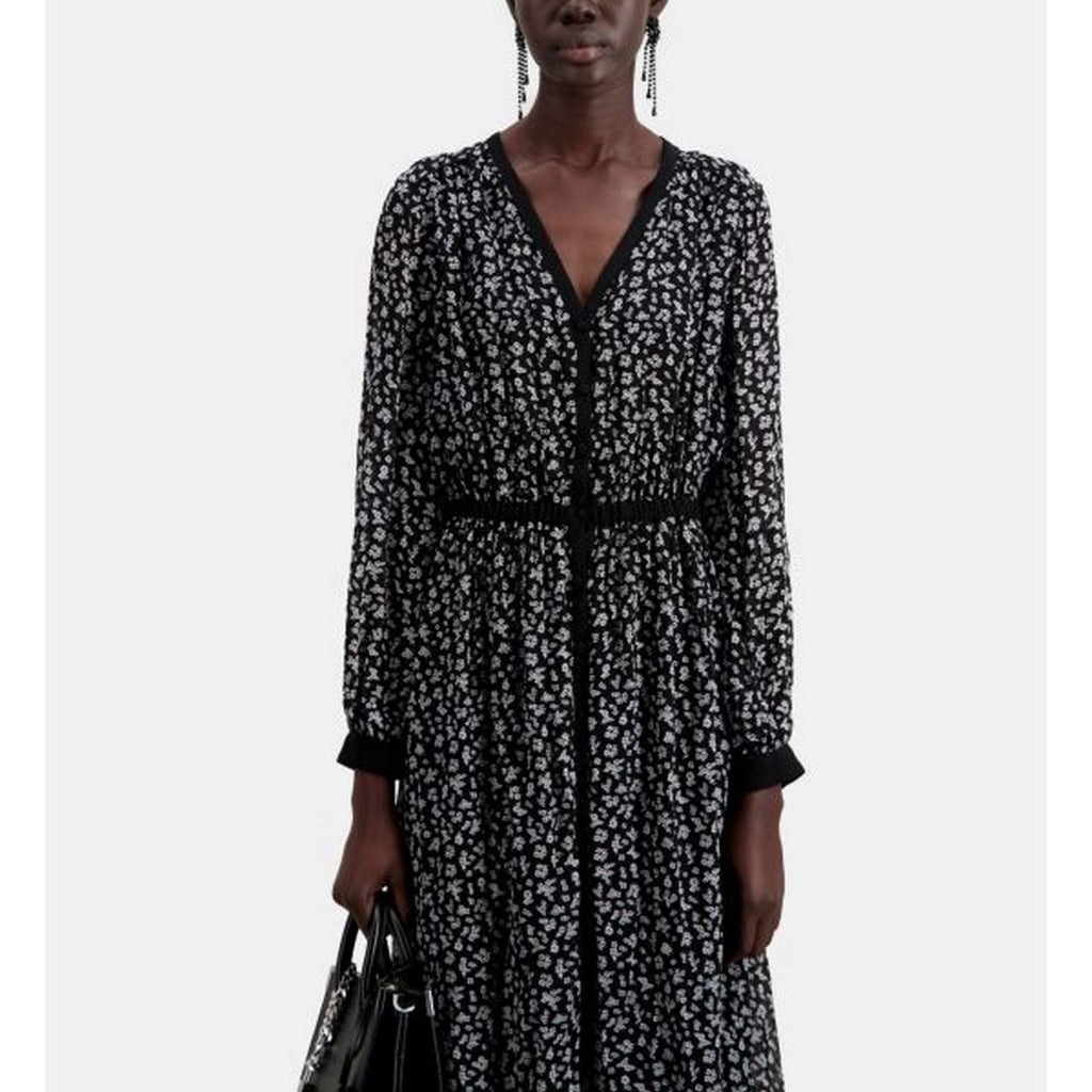 The Kooples - Robe Chemise - Noir - Femme