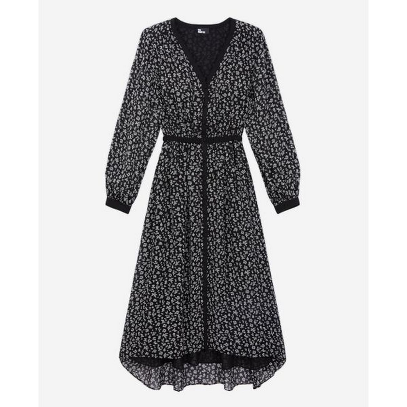 The Kooples - Robe Chemise - Noir - Femme