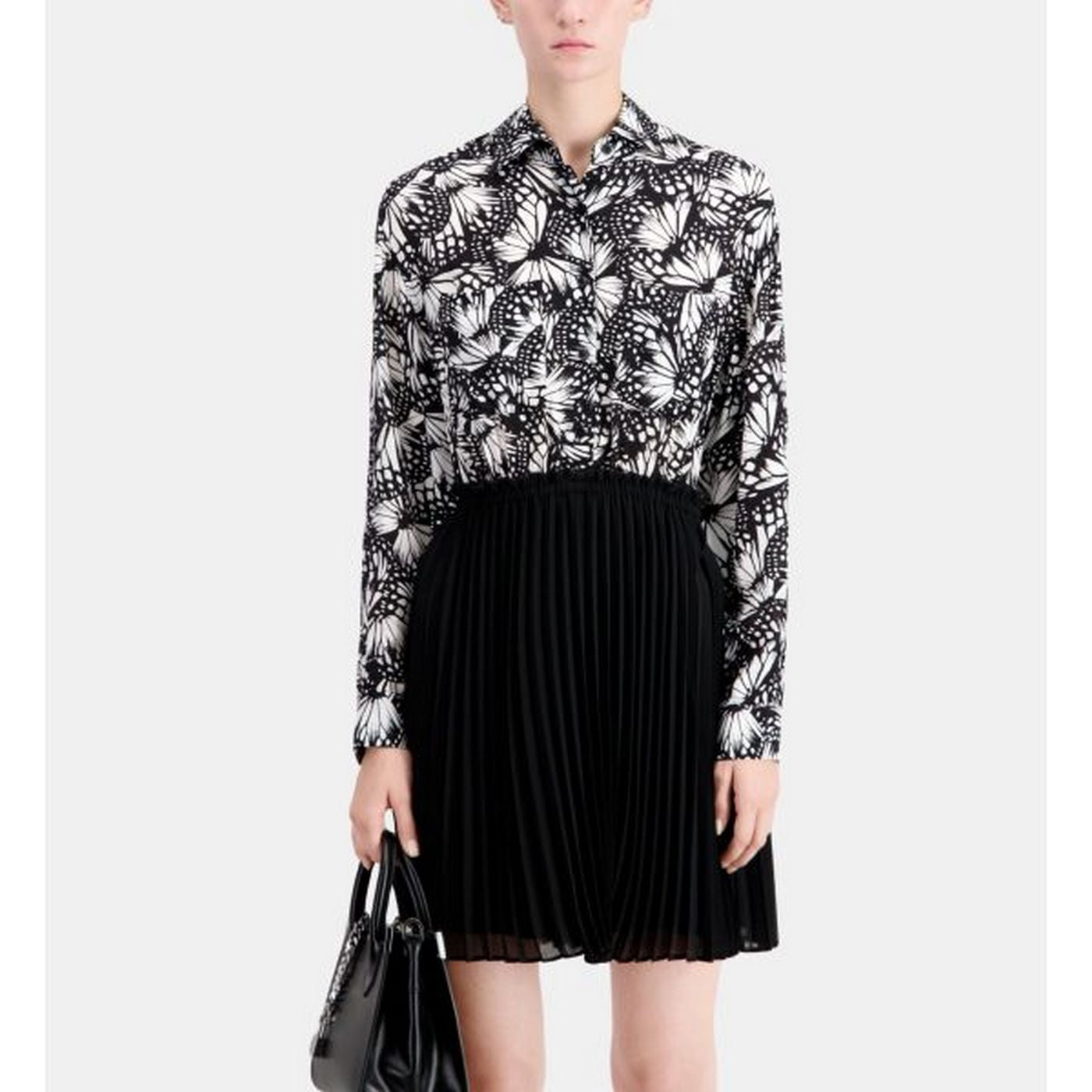 The Kooples - Robe Trompe-L’Œil – Noir - Femme