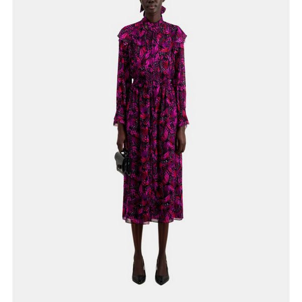 The Kooples - Robe Midi - Rose - Femme