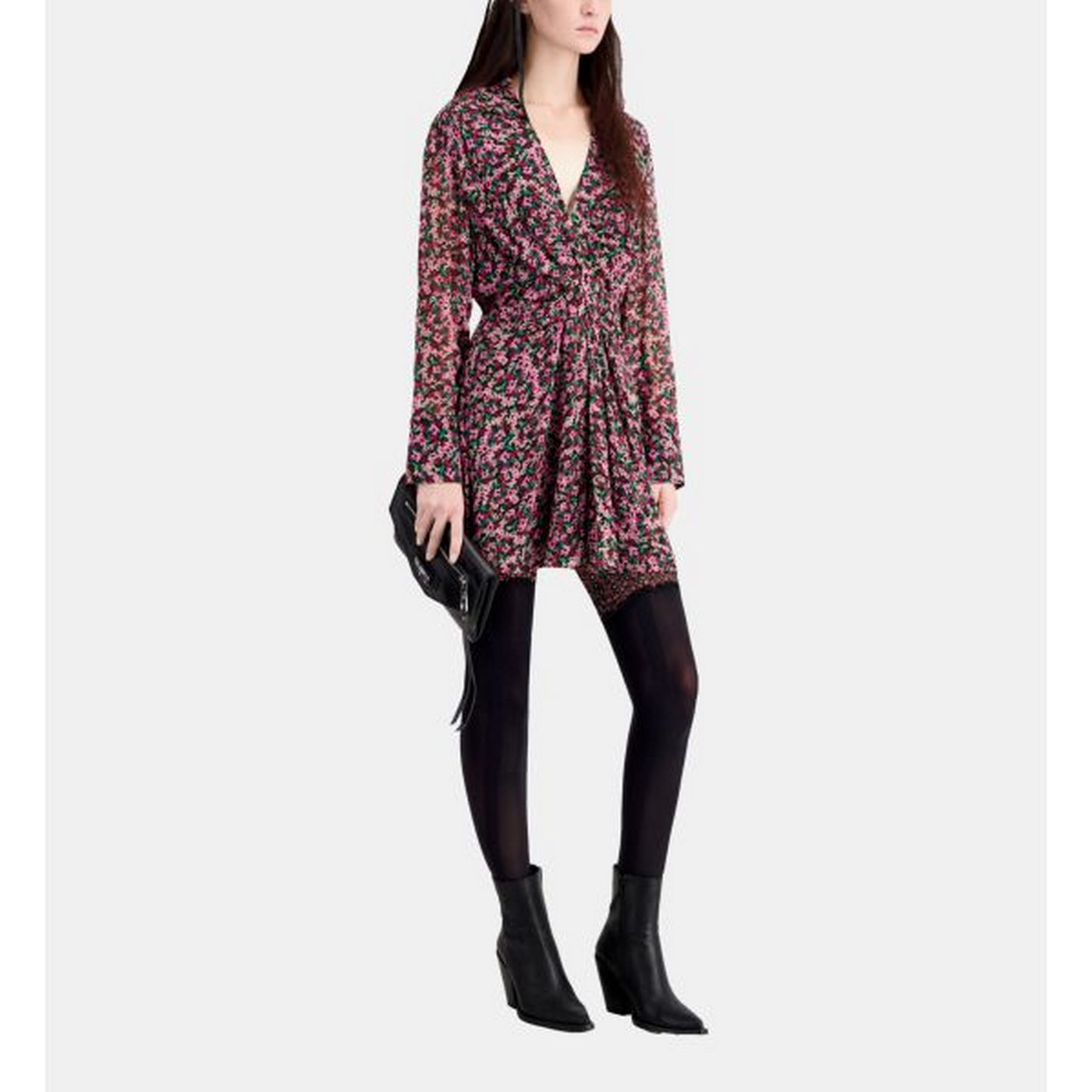 The Kooples - Robe Patineuse - Noir - Femme