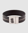 Lsonge - Bracelet Xl Cuir Noir - Femme
