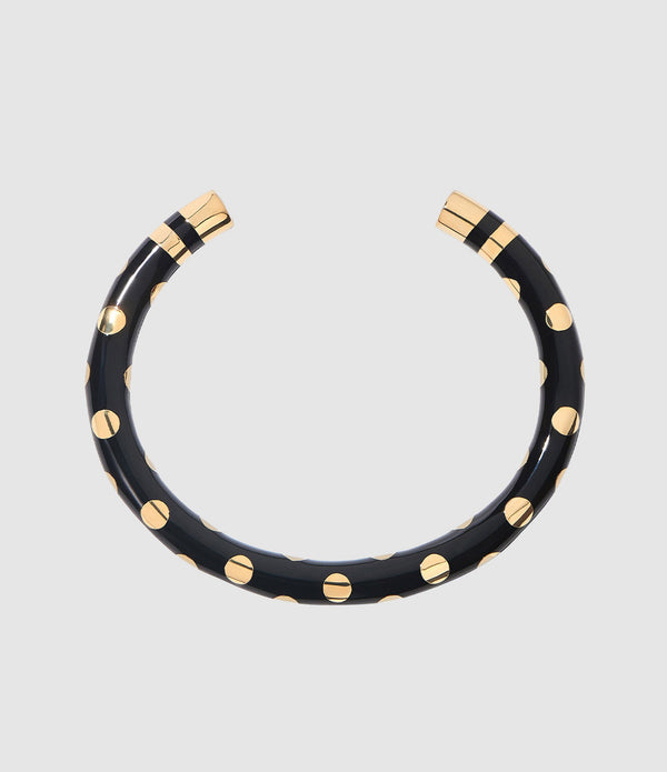 Aurelie Bidermann - Jonc Positano Clous Noir - Femme