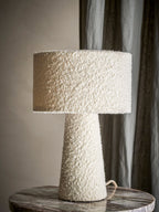 Emmie - Lampe À Poser - Blanc - Polyester