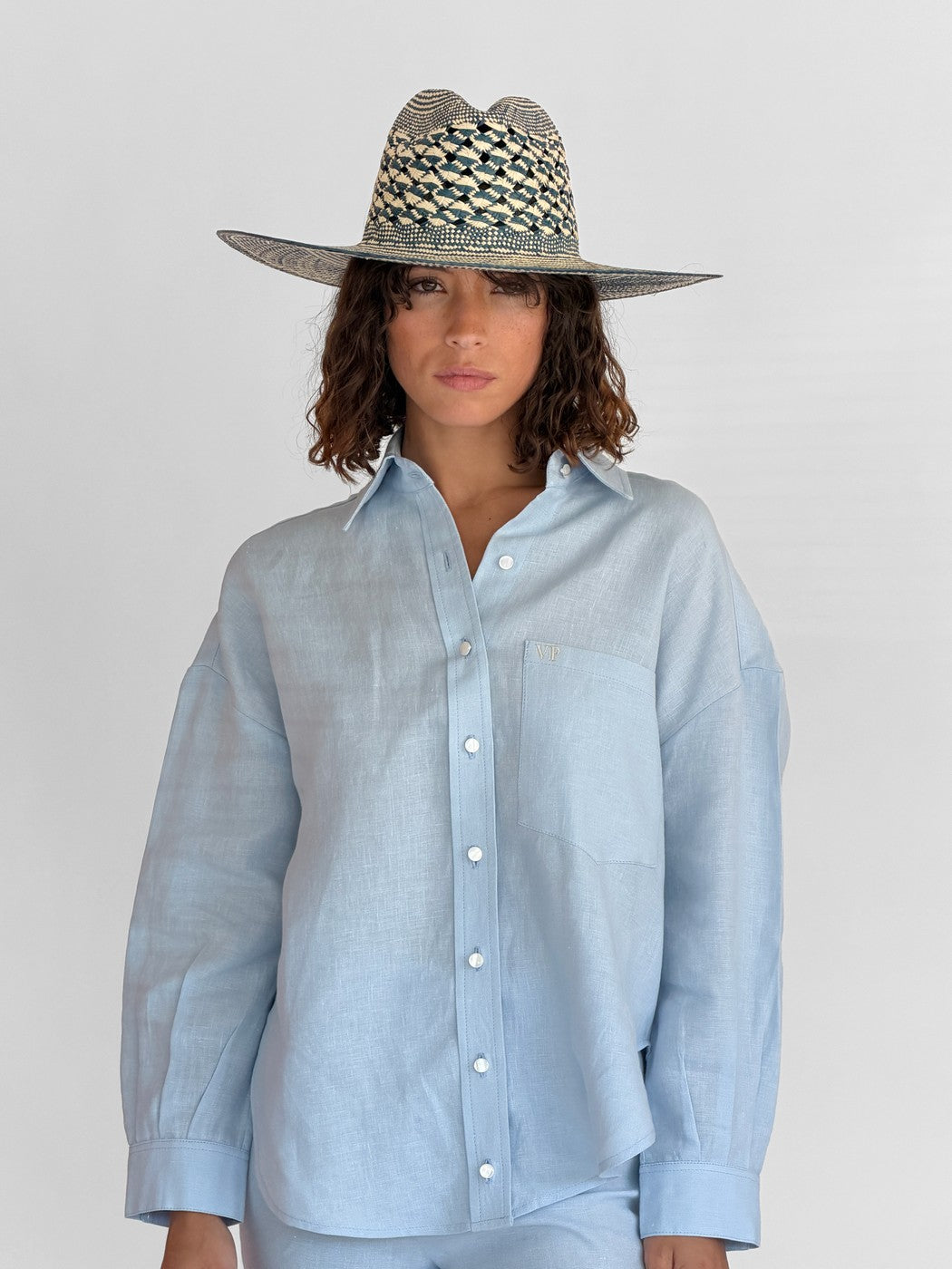 Chapeau Paille Gabby - Natural Navy