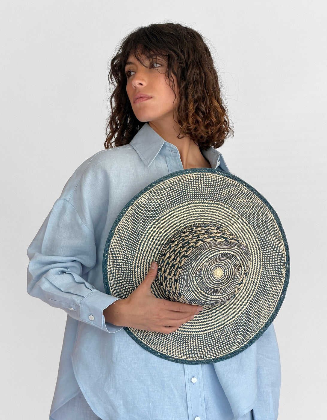 Chapeau Paille Gabby - Natural Navy