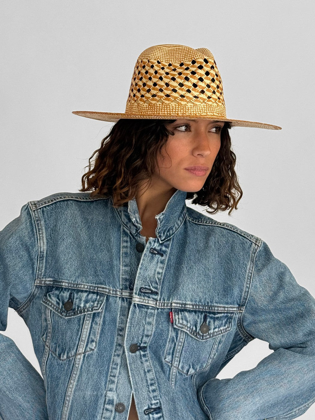 Chapeau Paille Gabby - Natural Terracotta