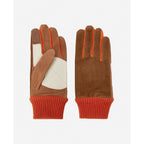Gants Daim Velours Orange Et Beige - Homme - The Kooples - The Bradery