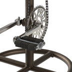 gaya tabouret de bar industriel cuir marron