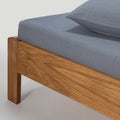 Drap Housse En Gaze De Coton 185G/M² - Bleu Givre