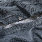 Housse De Couette En Gaze De Coton 185G/M² - Bleu Givre