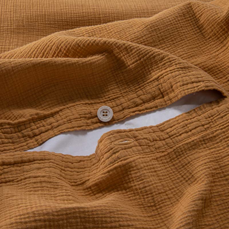 Housse De Couette En Gaze De Coton 185G/M² - Miel