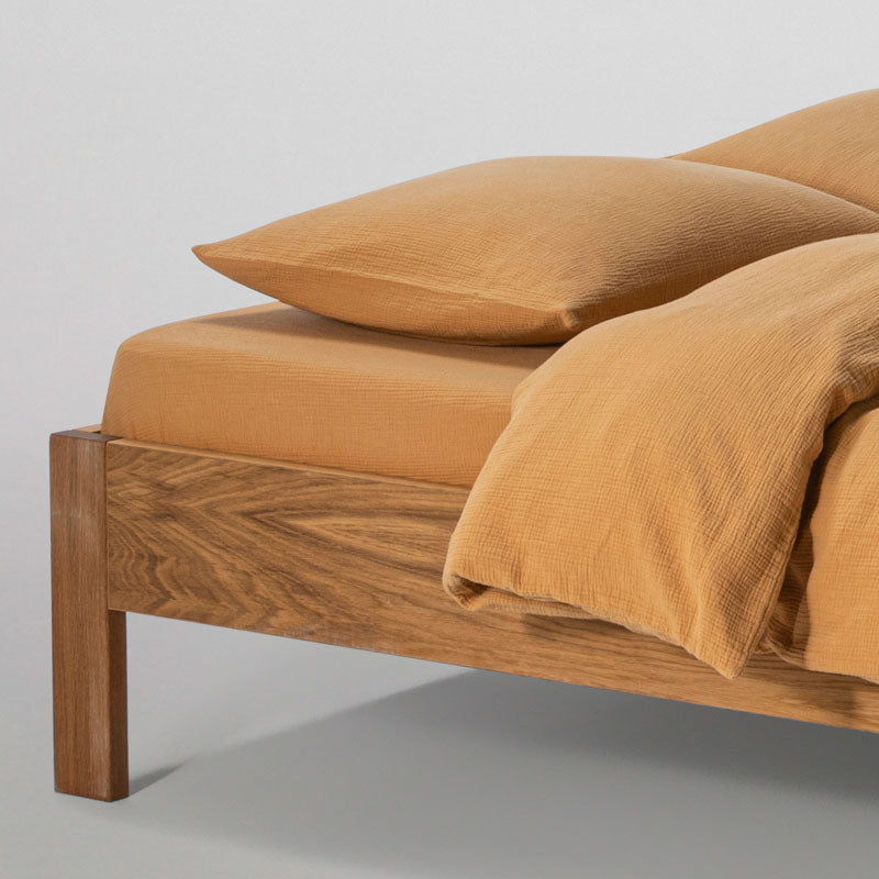 Drap Housse En Gaze De Coton 185G/M² - Miel