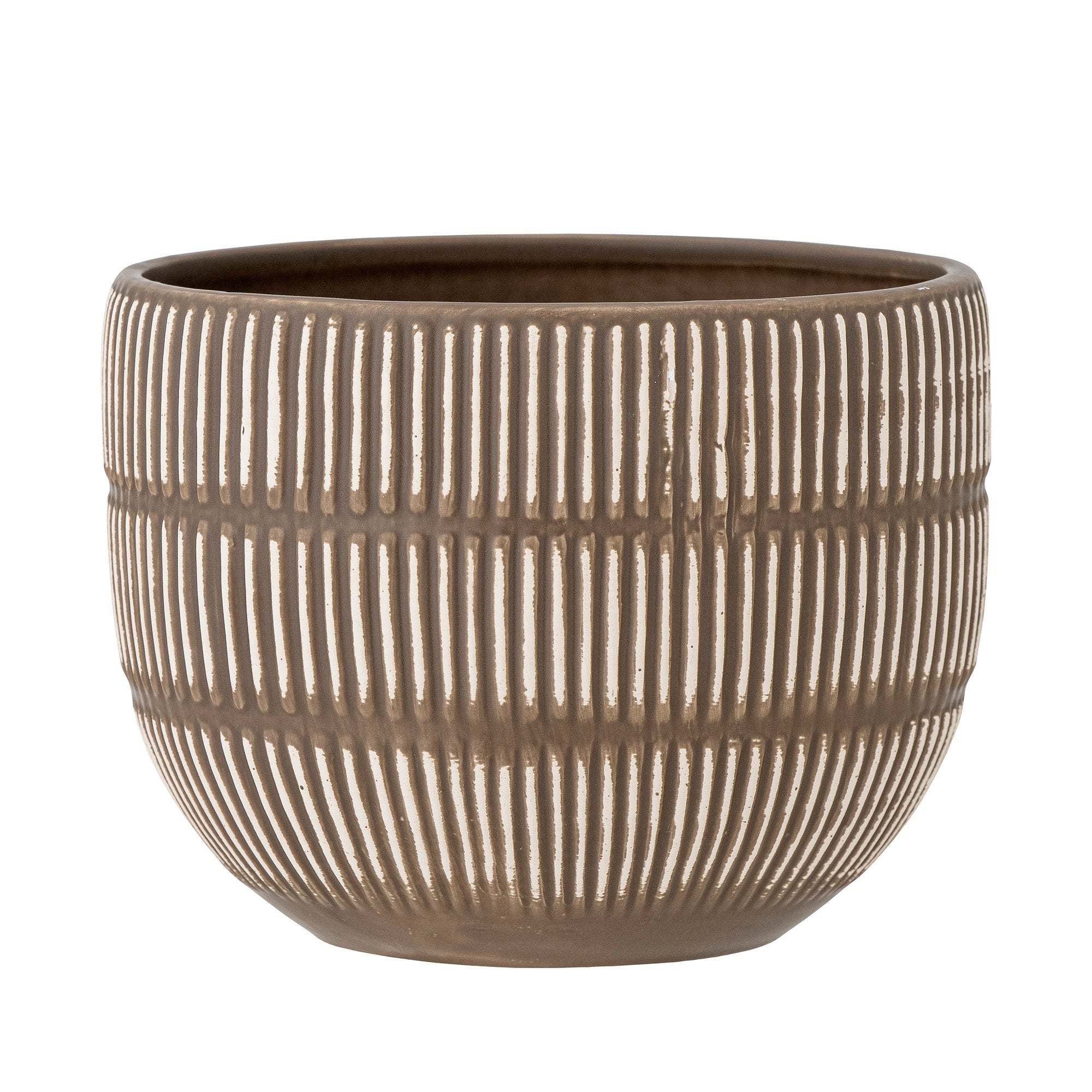 Aiva - Cache-Pot - Marron - Grès