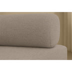 Canapé Droit Gemma - 2 Places - Tissu Lisse