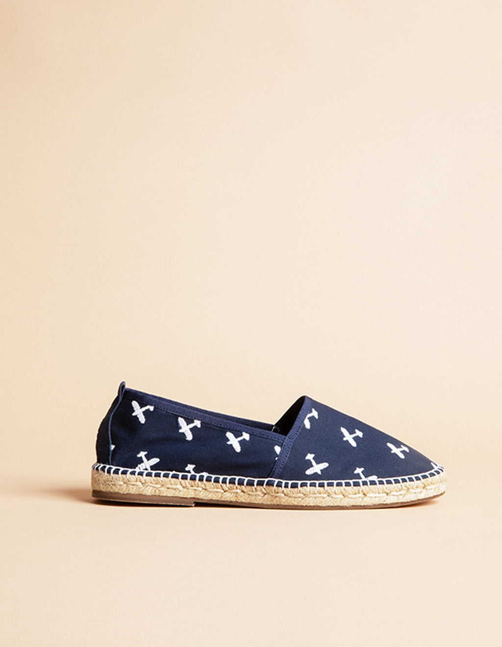 Espadrilles Plate Georges - Toile Marine - Homme