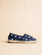 Espadrilles Plate Georges - Toile Marine - Homme