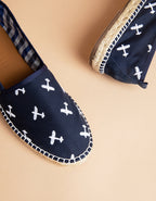 Espadrilles Plate Georges - Toile Marine - Homme