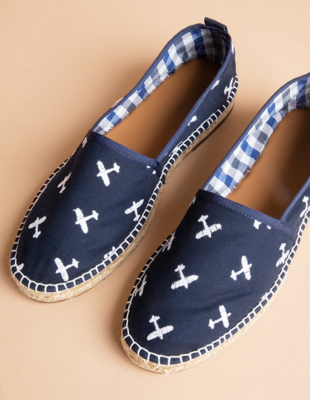 Espadrilles Plate Georges - Toile Marine - Homme
