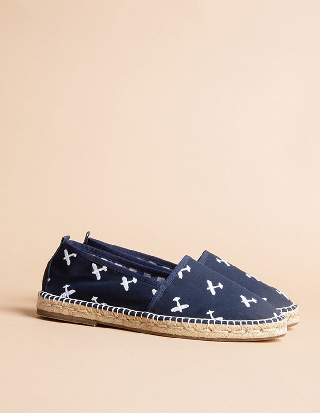 Espadrilles Plate Georges - Toile Marine - Homme