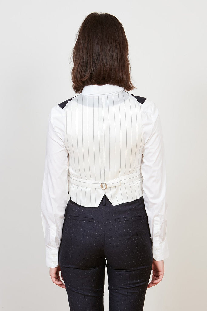 Gilet De Costume En Jacquard Pointillé De Laine Vierge - Paul & Joe - Paul & Joe* - The Bradery