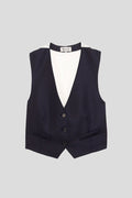 Gilet De Costume En Jacquard Pointillé De Laine Vierge - Paul & Joe - Paul & Joe* - The Bradery