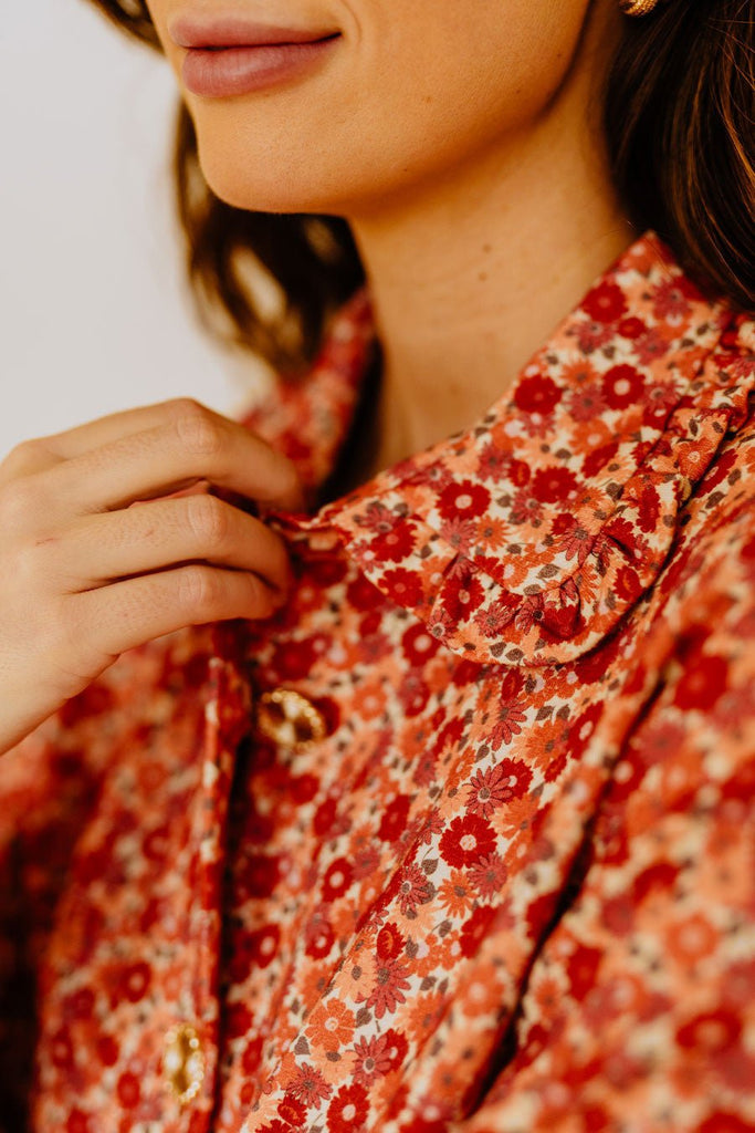 Gilet Fonda Camaïeu Rouge - Saaj Paris - The Bradery