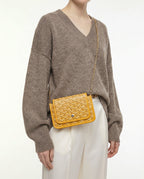 Goyard Plumet Pocket Wallet Goyardine Jaune Soleil