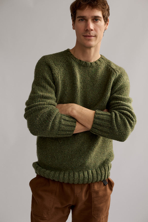 warm recycled wool regular fit knit