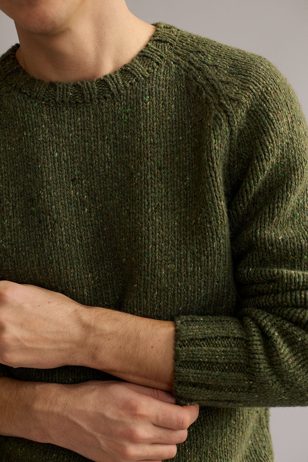 raglan sleeves on sustainable knitwear
