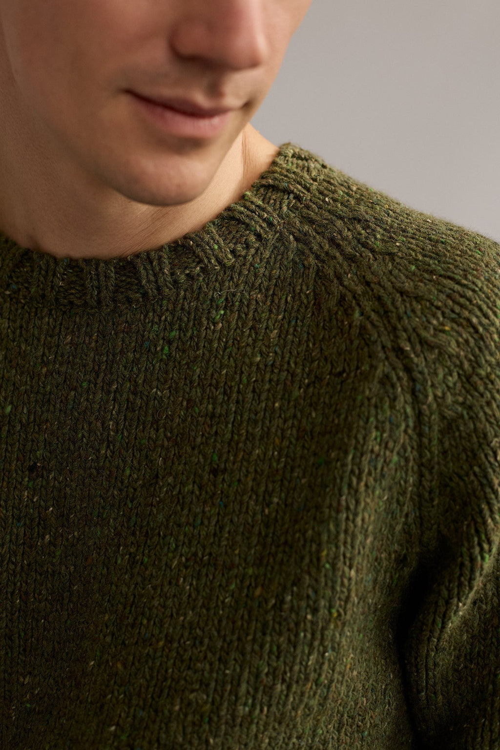 meta-preview, green men knit with colorful neps