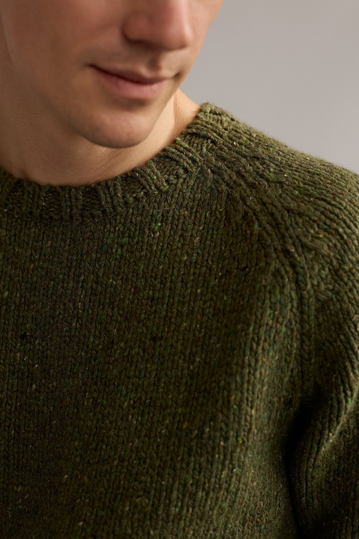 meta-preview, green men knit with colorful neps