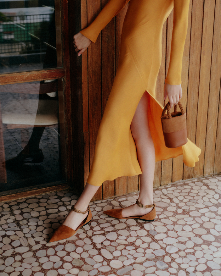 Sienna Camello Flat Ballerina