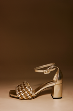 Aurnia Sahara Block Mid-Heel Ankle Sandal