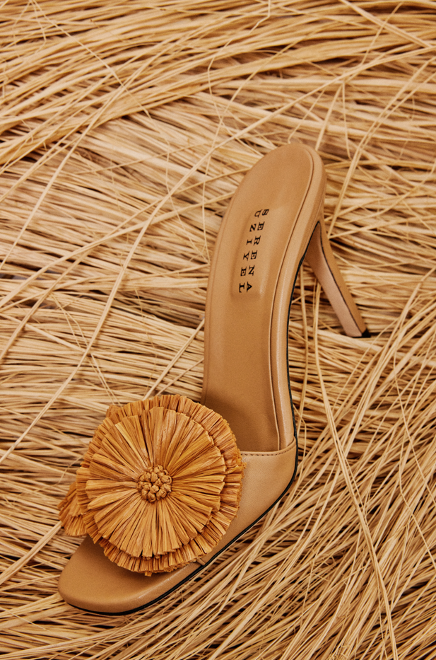 Narcissa Latte High-Heel Sandal