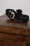 Alessa Black Flat Ankle Toe Sandal