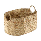 Grand Panier En Jacinthe D'Eau - H26 cm - Beige