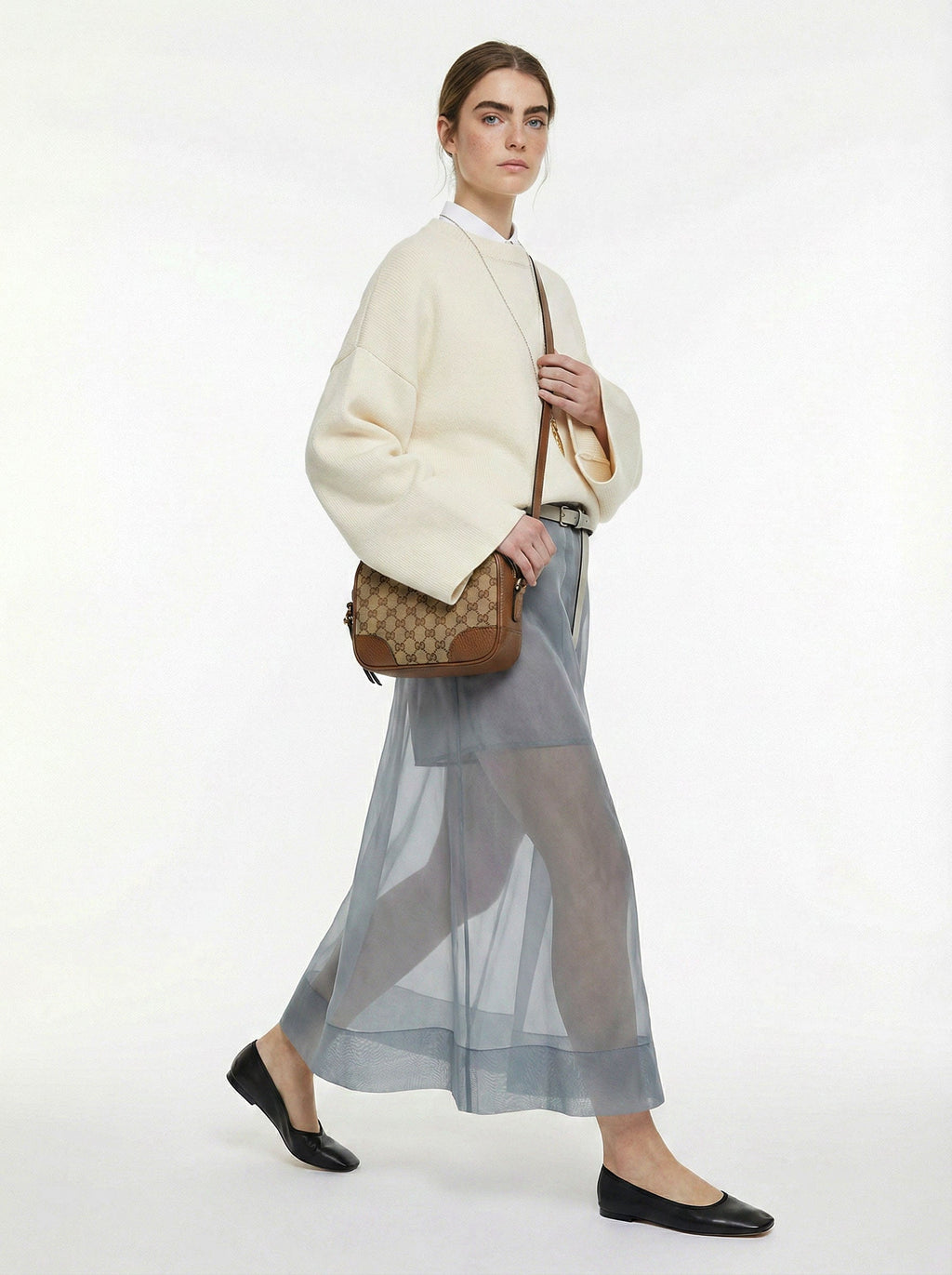 Sac Gucci Bree Gg Supreme Beige