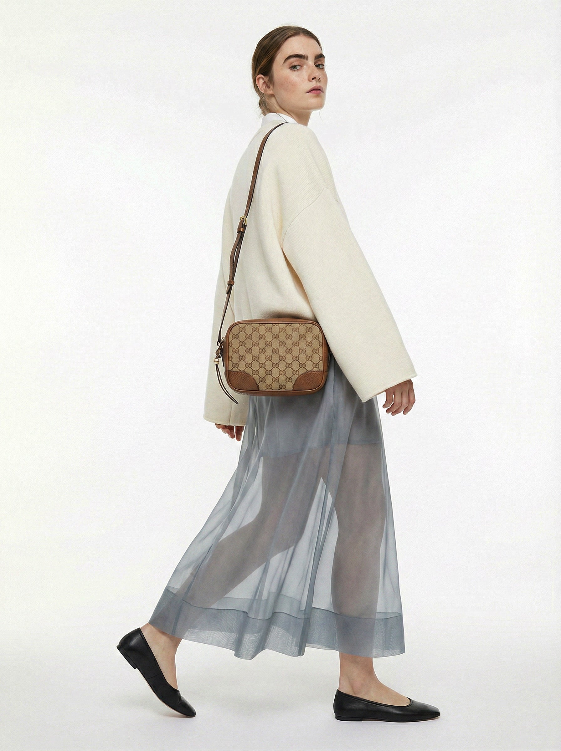 Sac Gucci Bree Gg Supreme Beige