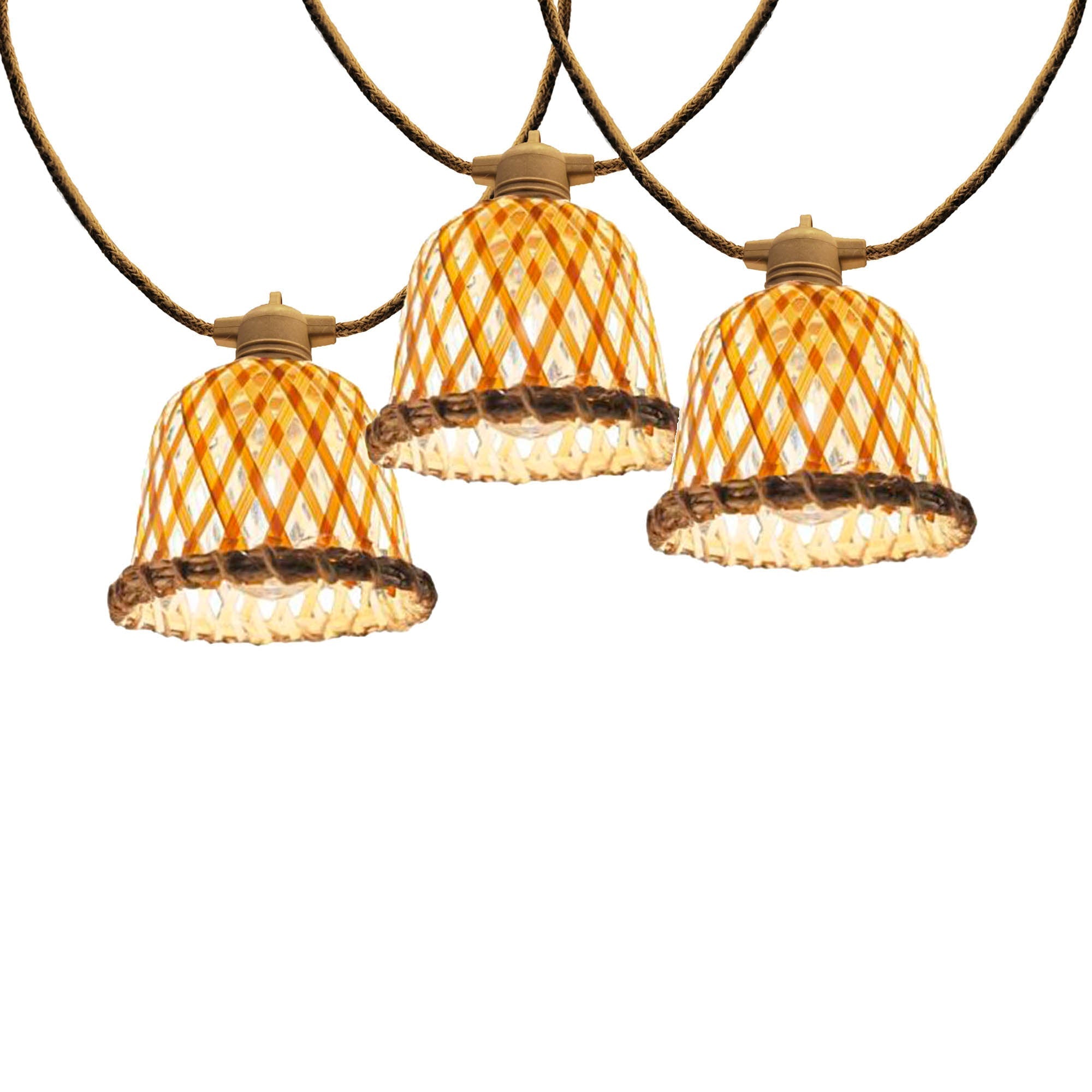 Maly - Guirlande Solaire Hybride - Bambou - Beige