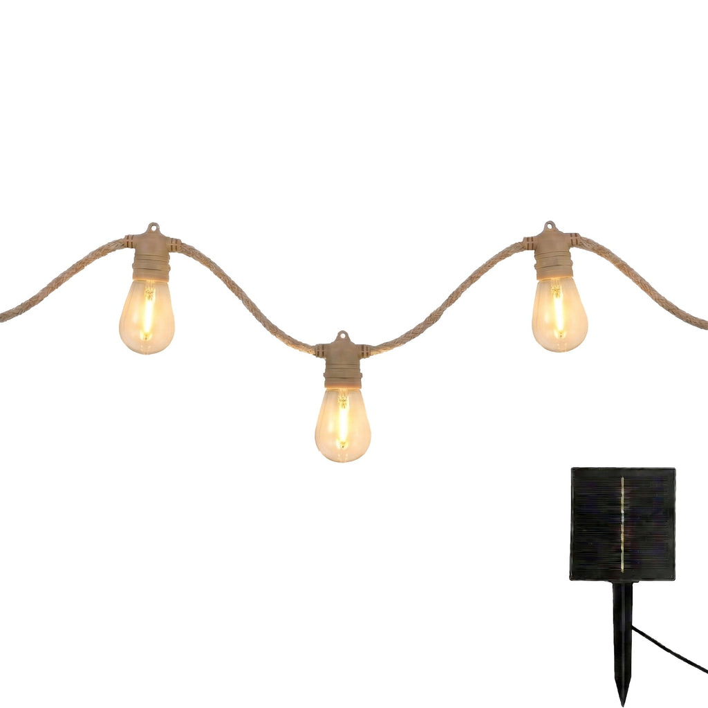 Fantasy - Guirlande Solaire - Corde - Beige