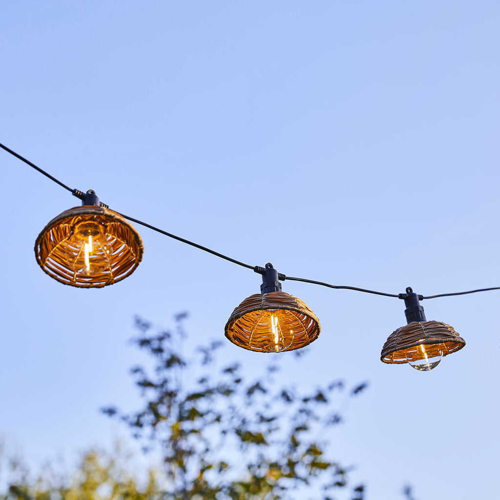 Cottage - Guirlande Filaire Led - Polyrotin - Beige